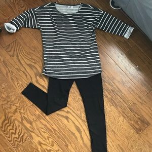 Oversized cozy striped sweater/sweater dress!